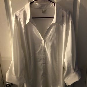 White Button-Up Blouse